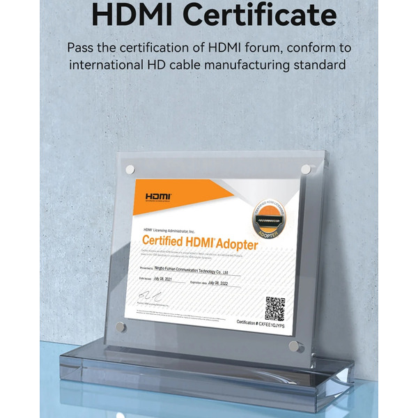 Кабель HDMI M - M,10.0 м, V2.0, 4K 60Гц, Aluminum Alloy Blue Vention