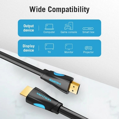Кабель HDMI M - M,15.0 м, V2.0, 4K 30Гц, PVC Vention