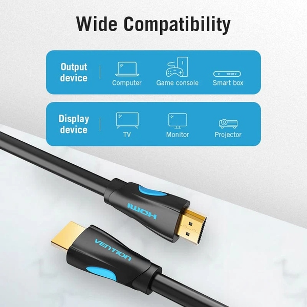 Кабель HDMI M - M,15.0 м, V2.0, 4K 30Гц, PVC Vention