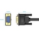 Кабель VGA 15M-15M, 2.0 м, з ферритами, чорний Vention
