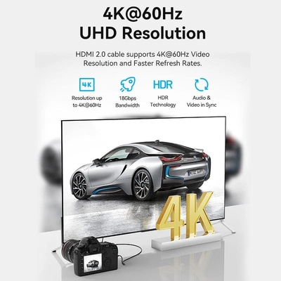 Кабель HDMI M - Micro M, 3.0 м, V2.0 4K 60Гц 18Gbps HDR Dolby Vention
