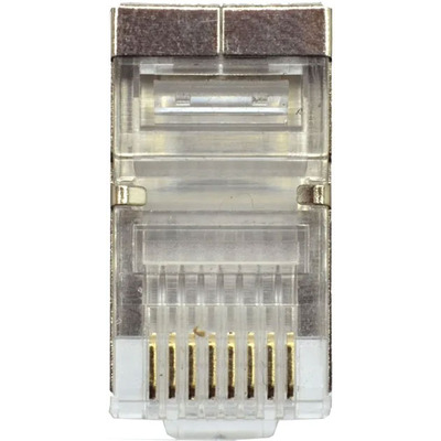 Конектор комп'ютерний (екранований) RJ-45, поштучно, (уп.100 шт.)