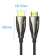 Кабель HDMI M - M,50.0 м, V2.0, Optical 4K 60Гц 18Gbps Dolby 7.1 PVC Black Zinc Alloy Vention