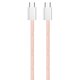 Кабель ColorWay USB Type-C + USB Type-C (M/M), 3.0 А, 1 м, Pink (CW-CBPDCC061-P)