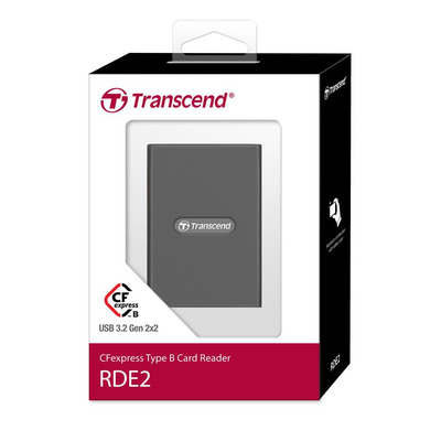 Кардридер Transcend USB 3.2 Type-C > CFexpress Type B Серый