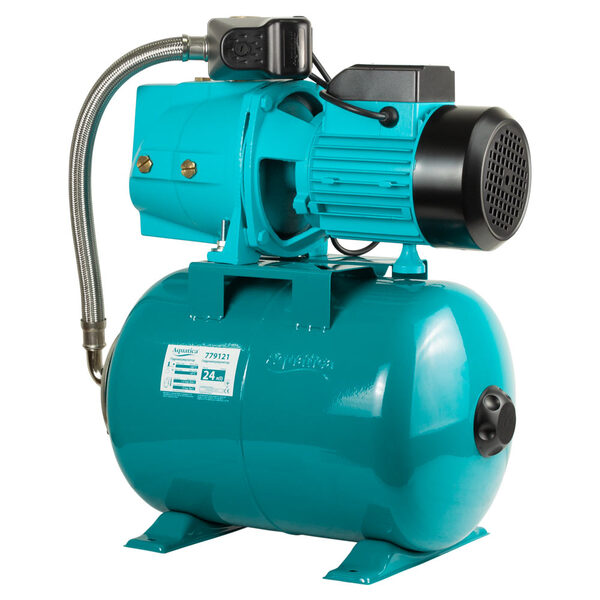 Станція 0.75кВт Hmax 42м Qmax 80л/хв (самовсмоктуючий насос) 24л Україна AQUATICA (775083/24)