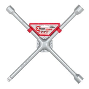 Ключ балонний хрестовий, 16" * 406 мм, D=16 мм, 17, 19, 21 мм Професійний INTERTOOL HT-1603