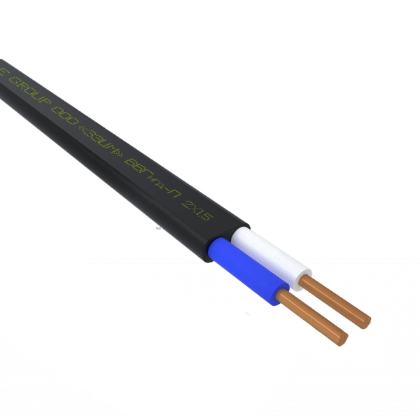 кабель ЗЗКМ ВВГ-П нгд 2х1,5 (бухта 100м.)