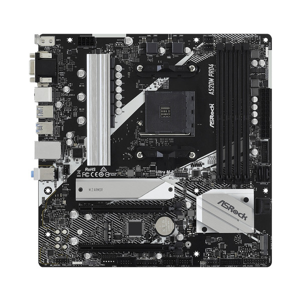Материнська плата ASRock A520M Pro4 Socket AM4