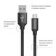 Кабель ColorWay USB - USB-C (M/M), 2 м Black (CW-CBUC008-BK)