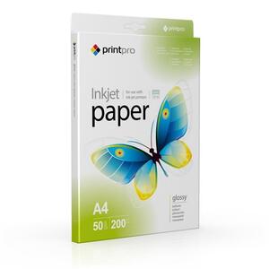 Фотопапір PrintPro глянцевий 200г/м2 A4 50арк (PGE200050A4)