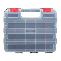 Пластиковий органайзер, двосторонній, 12.5", 2 в 1, 320*270*80 мм INTERTOOL BX-4022