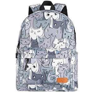 Рюкзак міський 2E TeensPack / Cats, Grey (2E-BPT6114GC)