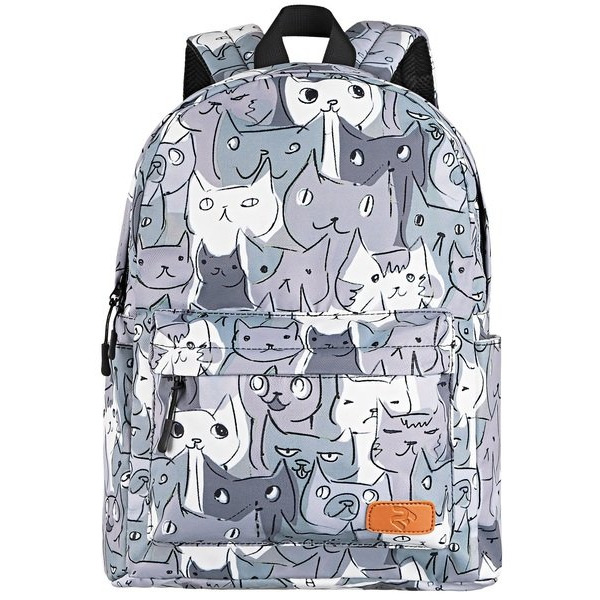 Рюкзак міський 2E TeensPack / Cats, Grey (2E-BPT6114GC)