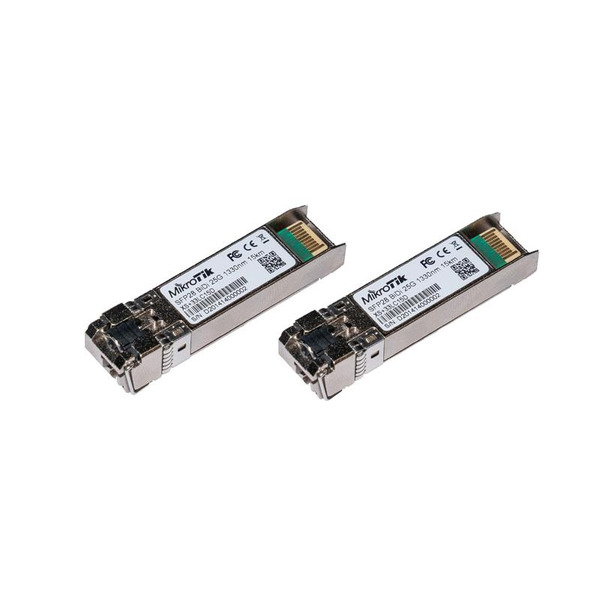 Набор SFP-трансиверов MikroTik XS+2733LC15D 1/10/25G 15км 1270нм + 1330нм