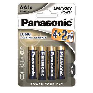 Батарейка Panasonic Everyday Power лужна AA блістер, 6 шт.