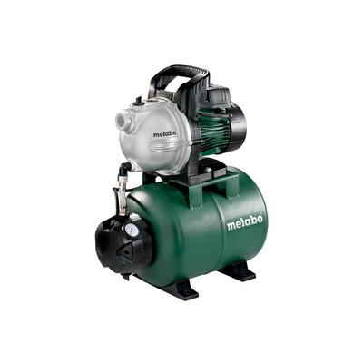 Насосна станція Metabo HWW 3300/25 G, 900 Вт, 3.3 куб/год, висота подачі 45м, всмоктування до 8 м, ресивер 24л 16.2 кг