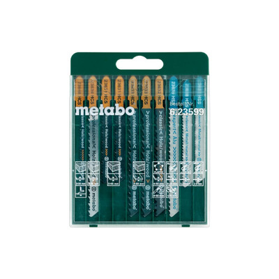 Полотно пиляльне для електролобзика Metabo, по дереву та металу, набір 10шт