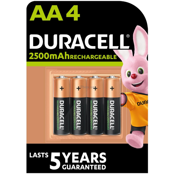 Акумулятор Duracell HR6 (AA) 2500 mAh уп. 4шт.