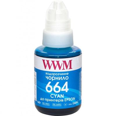 Чорнило WWM Epson L110/210/300 Cyan (E664C) 140г