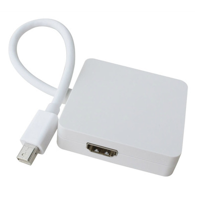 Перехідник mini DisplayPort M --> HDMI/DisplayPort/DVI (24+5), FHD 1080p, кабель 0.2 м