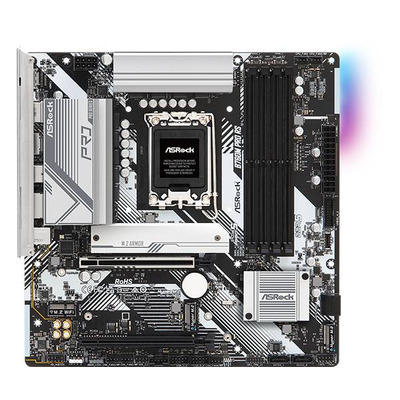 Материнська плата ASRock B760M PRO RS (1700/B760, 4*DDR5, 2xPCIex16, 4xSATAІІІ, 3xM.2, 2.5GLan, 7.1ch, mATX)