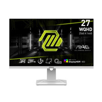 Монітор MSI 27" MAG 274QRFW 2xHDMI, DP, Audio, IPS, 2560x1440, 180Hz, 1ms, sRGB 123%, FreeSync, Pivot, HDR400, білий