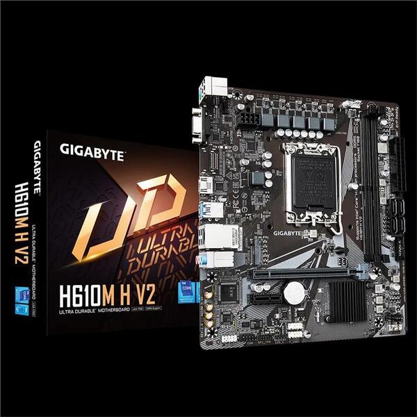 Материнська плата GIGABYTE H610M H V2 s1700 H610 2xDDR5 HDMI D-Sub mATX