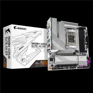Материнська плата GIGABYTE B650M A ELITE AX ICE sAM5 B650 4xDDR5 M.2 HDMI DP Wi-Fi mATX