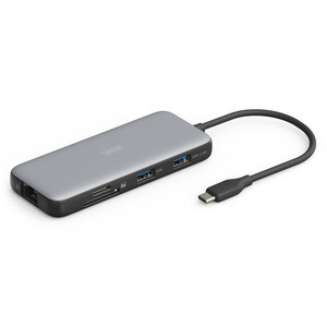 Док-станція DIGITUS USB-C, HDMI, 2xUSB-A, USB-C, SD/MicroSD, RJ54 (DA-70914)