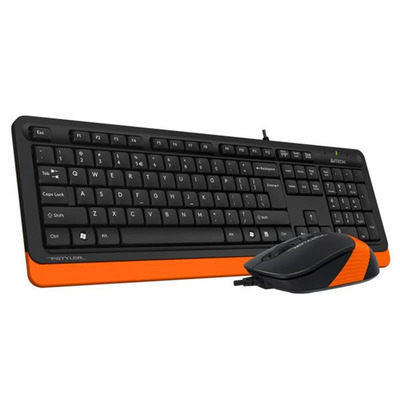 Комплект (клавіатура, миша) A4Tech F1010 Black/Orange
