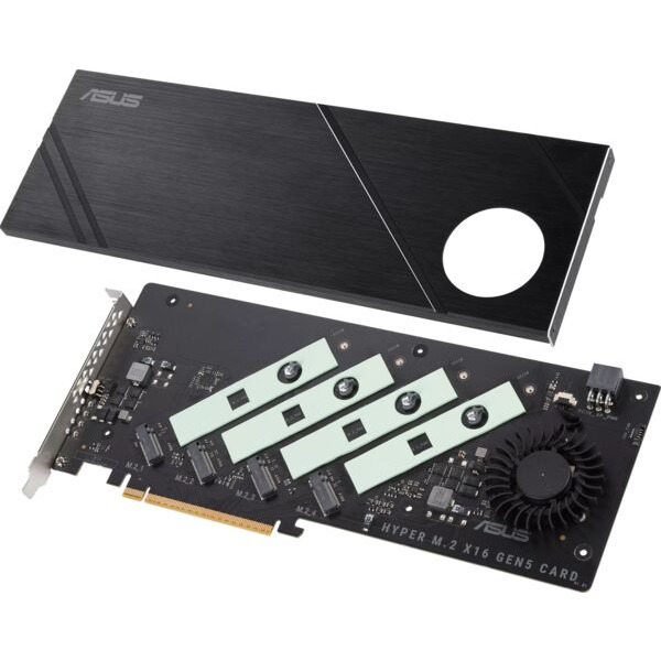 Плата-адаптер PCIe ASUS Hyper M.2 X16 PCIe 5.0 Expansion Card GEN 5 (90MC0CY0-M0EAY0)