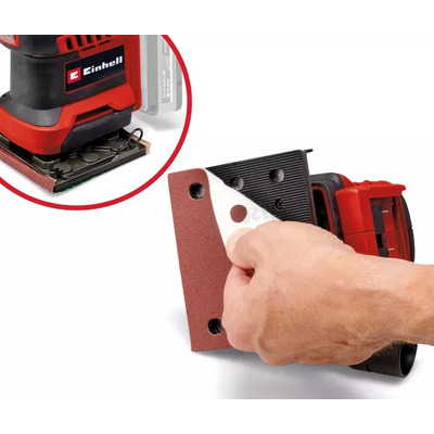 Шліфмашина вібраційна акумуляторна Einhell TE-OS 18/113 Li - Solo 18, 113х101мм 1.04кг без АКБ і ЗП