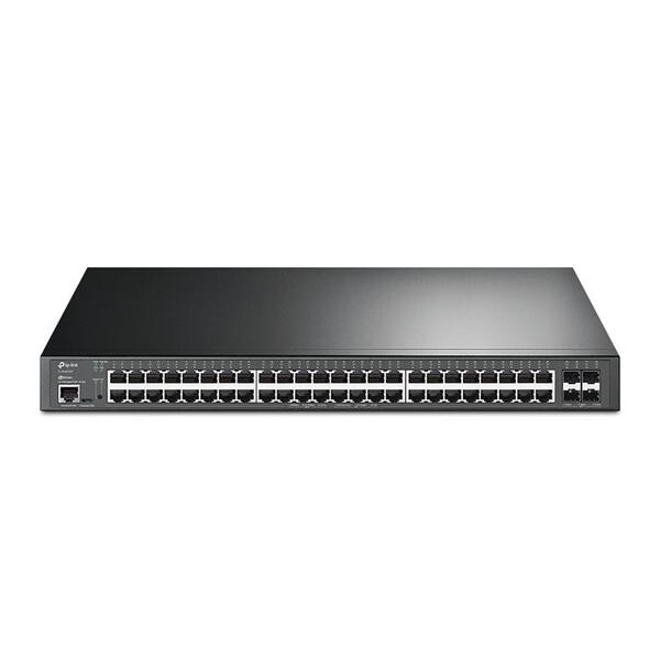 Коммутатор TP-LINK SG3452XP 48xGE (48xPoE), 4xSFP+, 500Вт, Управляемый L2