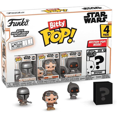 Фігурка Funko POP (Bitty): Mandalorian  - Mandalorian 4pk