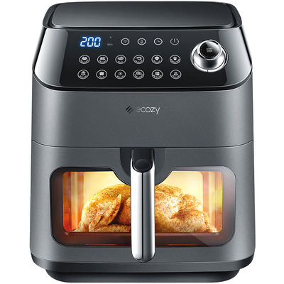 Мультипіч Kyvol AF600 1350Вт/чаша керамічна 5.7л/12/сенсорне керування/таймер/чорна