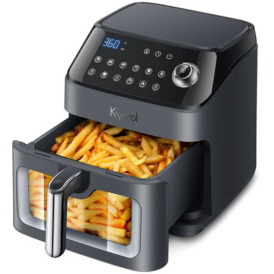 Мультипіч Kyvol AF600 1350Вт/чаша керамічна 5.7л/12/сенсорне керування/таймер/чорна