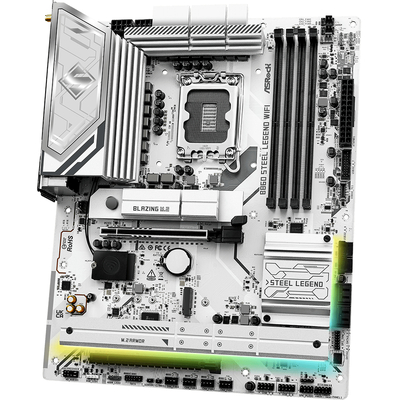 Материнська плата AsRock B860 Steel Legend WiFi (1851/B860, 4*DDR5, 2*PCIex16, HDMI/DP/TB4, 4xSATA, 4xM.2, 2.5Glan, 7.
