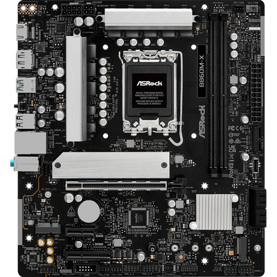 Материнська плата AsRock B860M-X (1851/B860, 2*DDR5, PCIex16, HDMI/DP, 4xSATA, 2xM.2, 2.5Glan, 7.1ch, mATX)