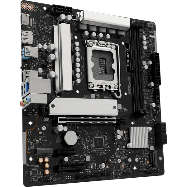 Материнська плата AsRock B860M-X (1851/B860, 2*DDR5, PCIex16, HDMI/DP, 4xSATA, 2xM.2, 2.5Glan, 7.1ch, mATX)