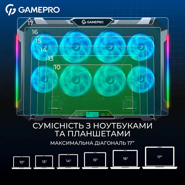 Охолоджуюча підставка для ноутбука GamePro CP795
