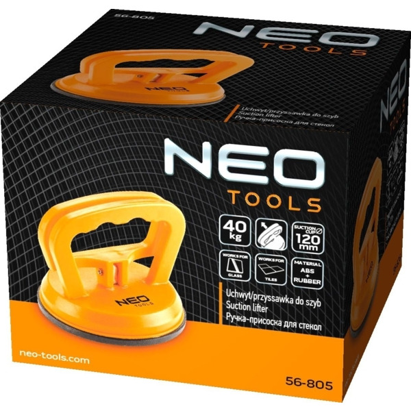 Присоска вакуумна Neo Tools, одинарна, пластиковий корпус, діаметр 120мм (56-805)