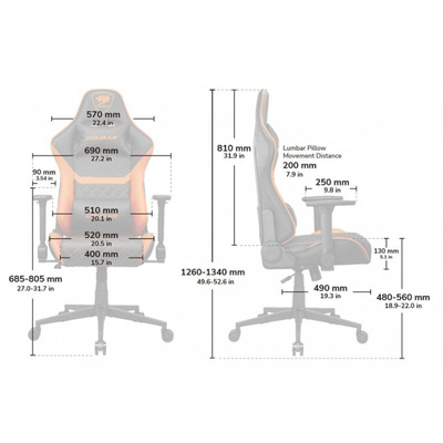 Кресло для геймеров Cougar Armor One V2