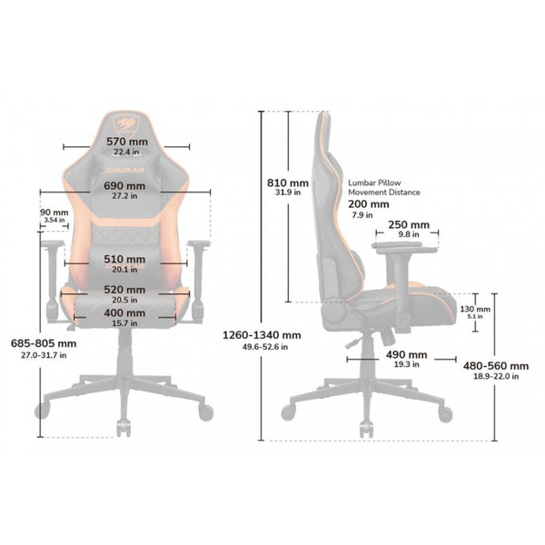 Кресло для геймеров Cougar Armor One V2