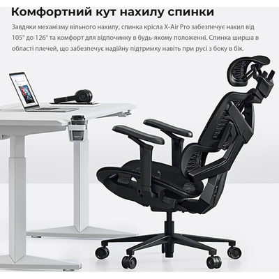 Кресло для геймеров Anda Seat X-Air Pro Size XL Mesh Space Black (AD-WY-01-BBB-B01)