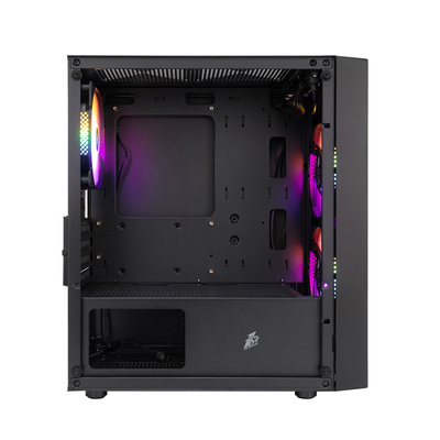 Корпус 1stPlayer BS-2-BK-3F1 Black без БЖ