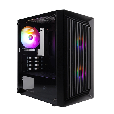 Корпус 1stPlayer BS-2-BK-3F1 Black без БЖ