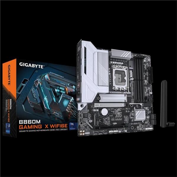 Материнська плата GIGABYTE B860M GAMING X WIFI6E s1851 B860 4xDDR5 M.2 Wi-Fi BT HDMI DP Type-C mATX