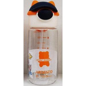 Пляшка для води Ardesto Bear, 550мл, пластик, оранжевий