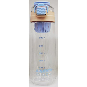 Пляшка для води з відсіком для фруктів Ardesto Duo 720мл, пластик, рожевий, фіолетовий